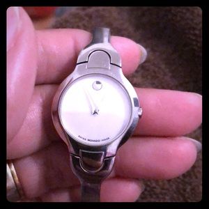 Movado watch lady white authentic